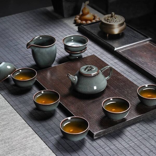 6197477477455085580 Celadon Kung Fu tea set