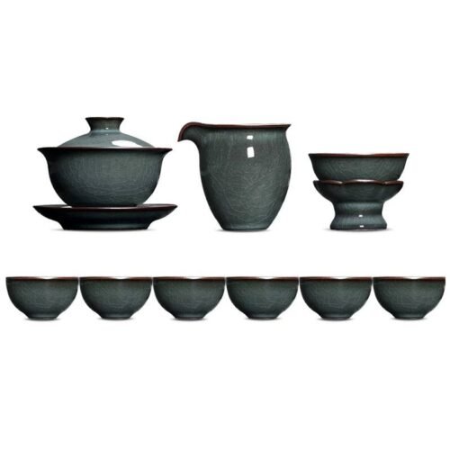Celadon Kung Fu tea set