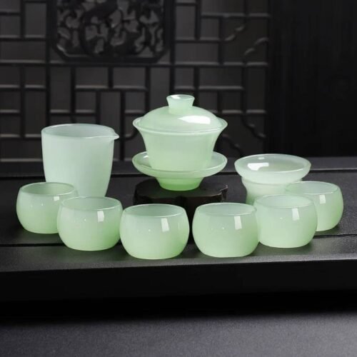 Fantasi white jade glass